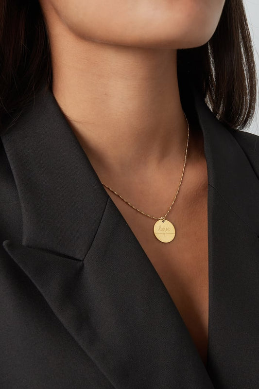 Heartfelt coin necklace