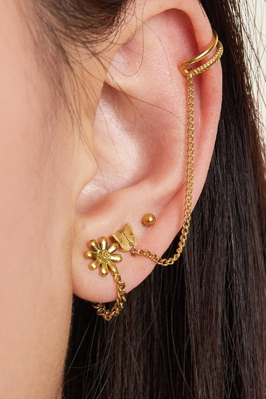 Ear stud flower