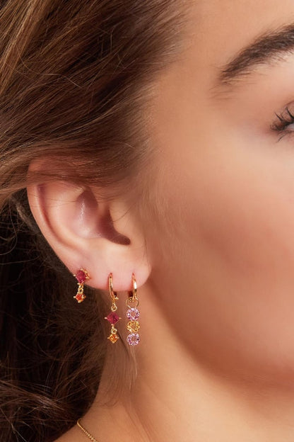 Earrings colored stones - Sparkle collection