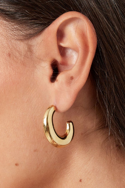 Earrings classy half moon