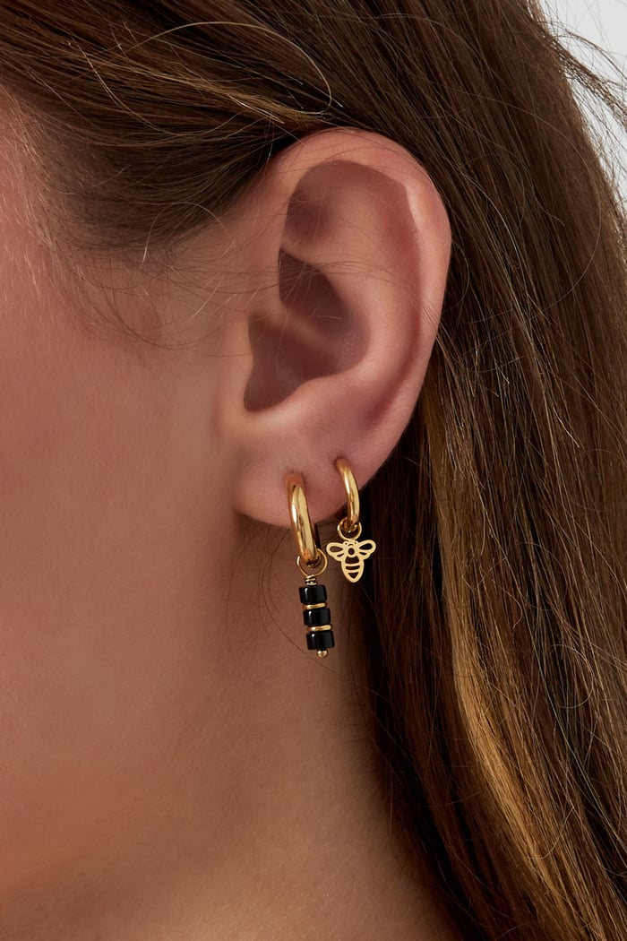 Minimalist bee earrings