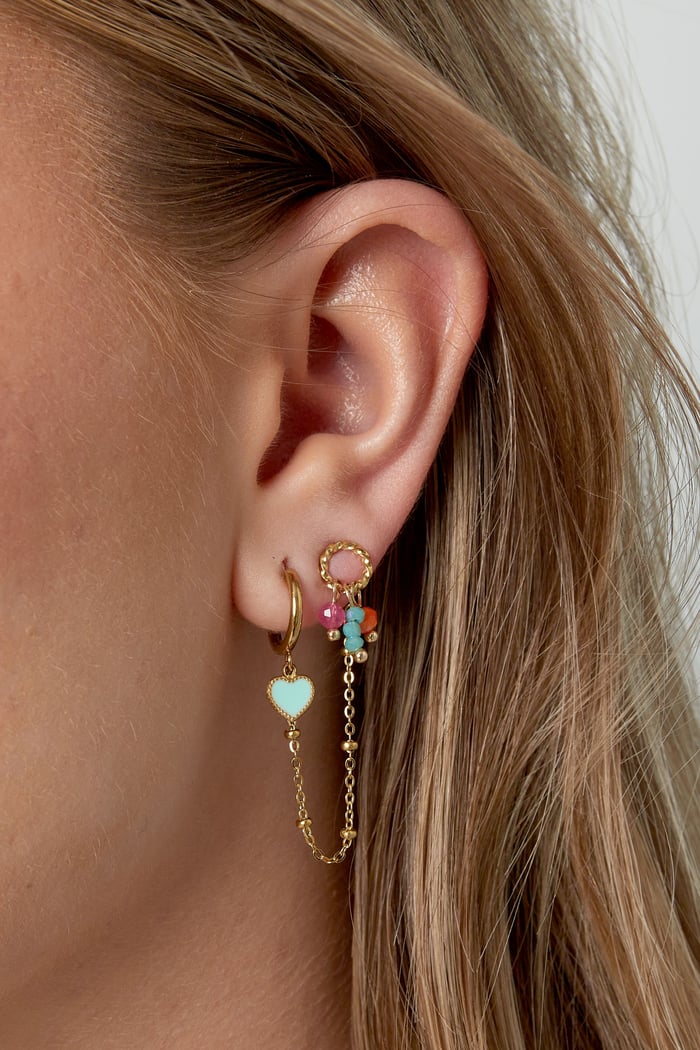 Double summer love earring