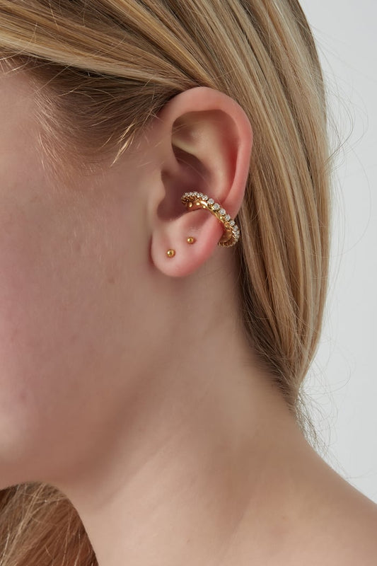 Earcuff with rhinestones