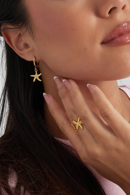 Earrings simple starfish