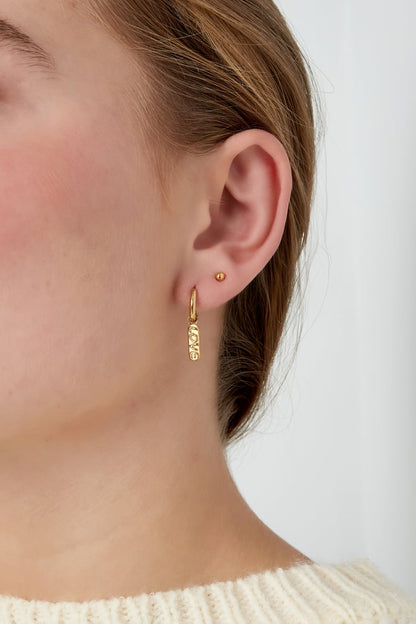 Lovely tag earrings