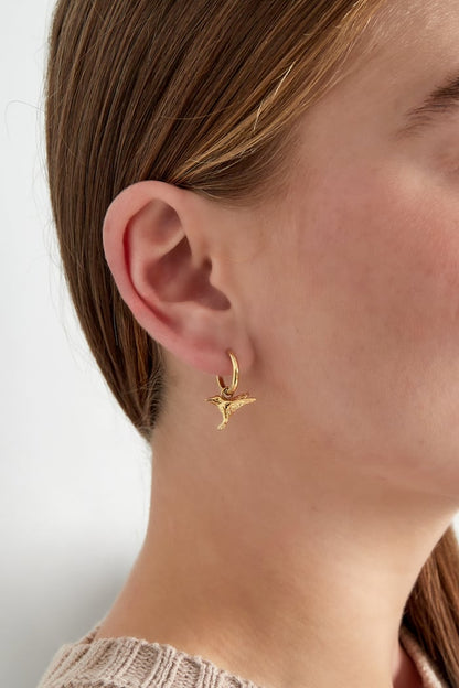 Elegant bird earrings