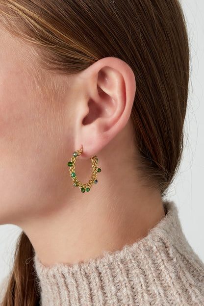 Bright bead earrings