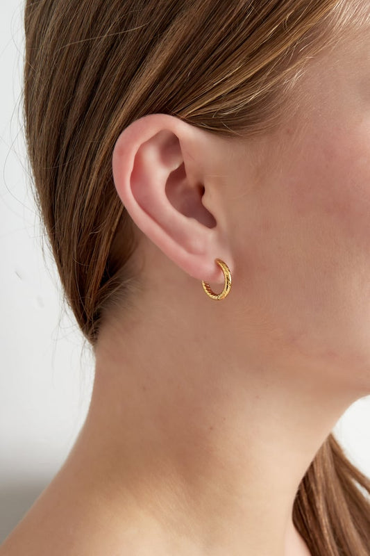 Refined relief earrings