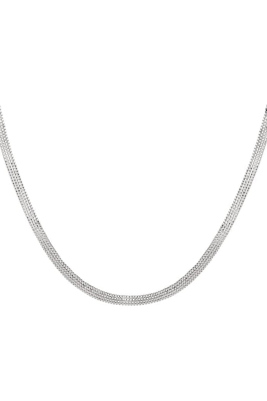 Flat stainless steel chain