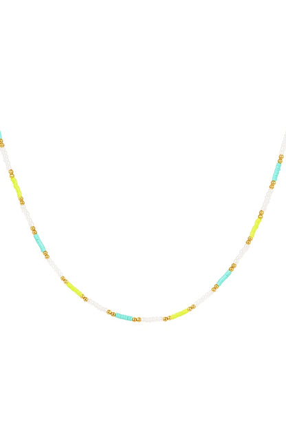 Necklace small colorful beads