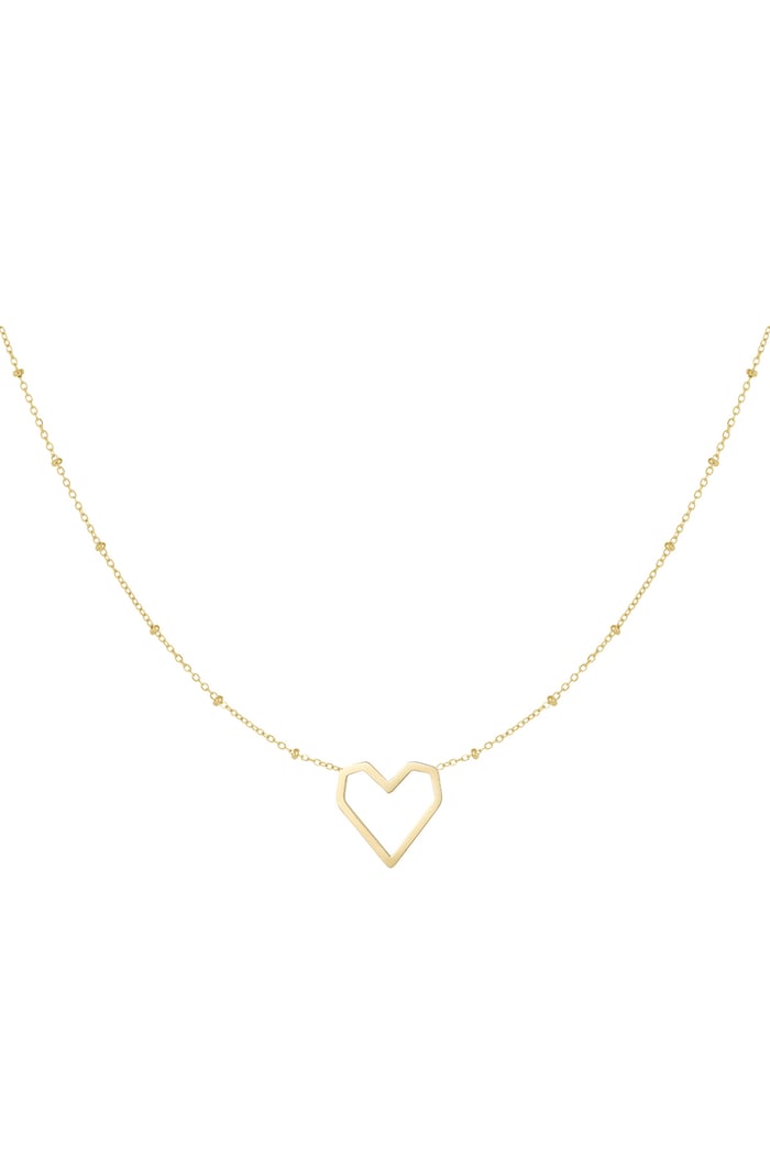 Necklace heart with dots