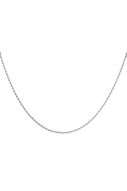 Necklace twisted short - 2.0mm