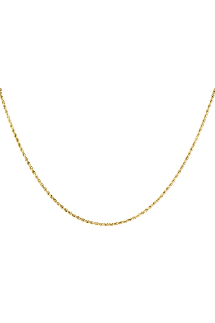 Necklace twisted short - 2.0mm