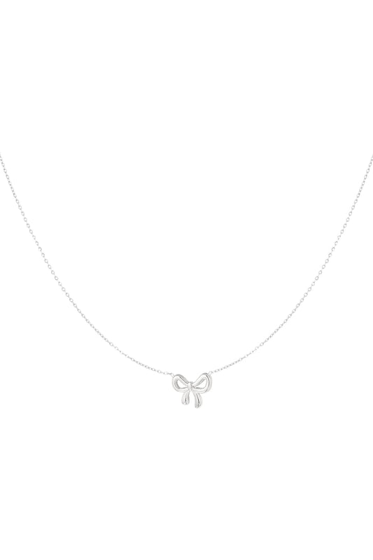 Simple bow necklace