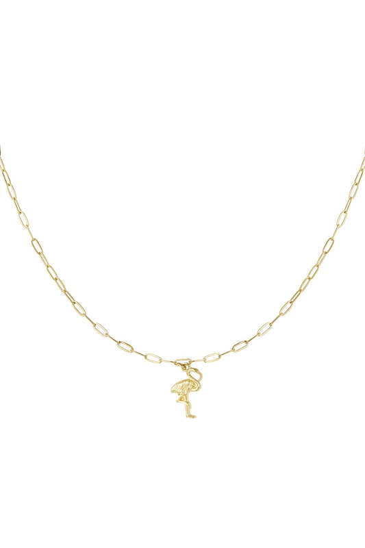 Flamingo chain necklace