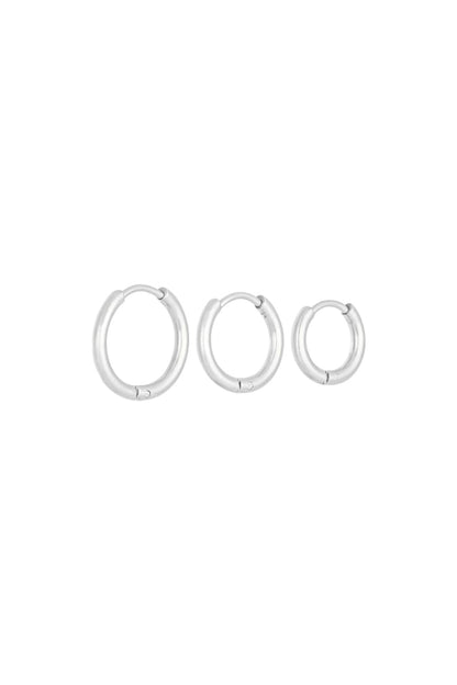 Earrings set little hoops