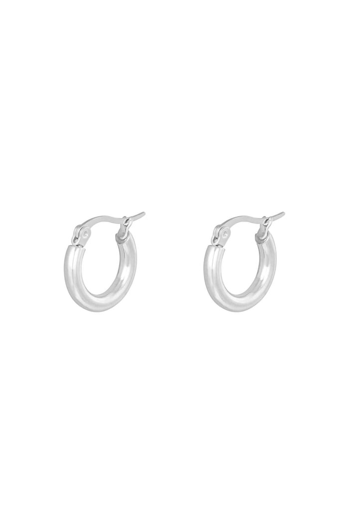 Earrings hoops smooth 15mm