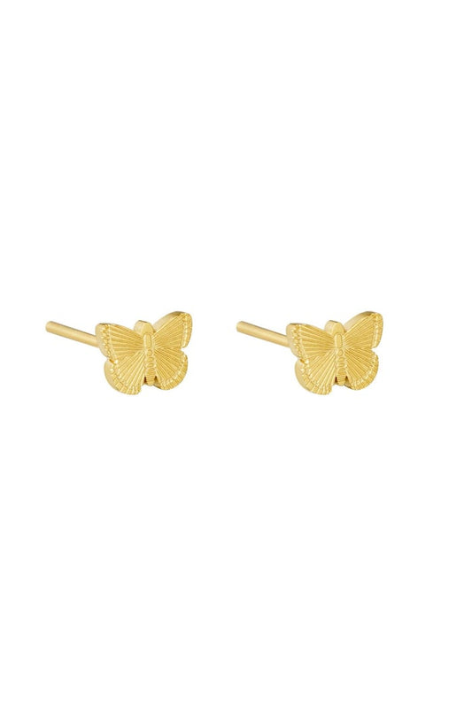 Earrings fly gold