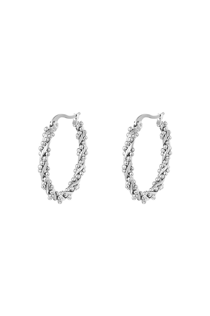 Twisted hoop earrings