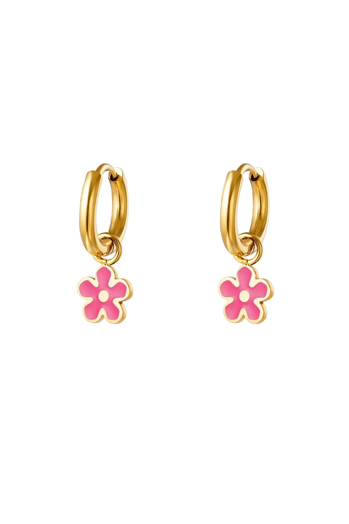 Colorful flower earrings