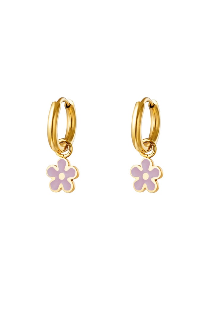 Colorful flower earrings