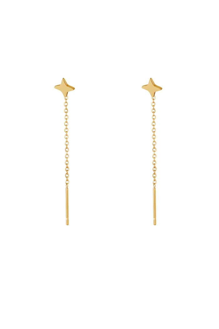 Chain earrings diamond