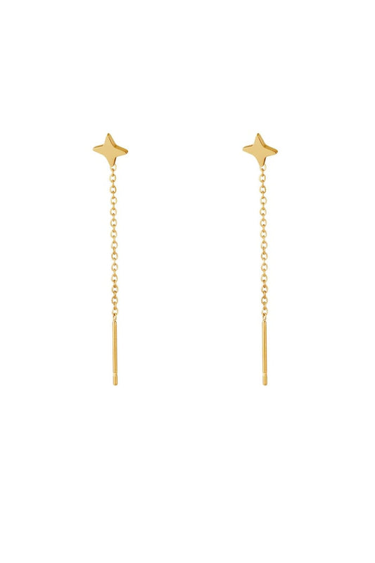 Chain earrings diamond