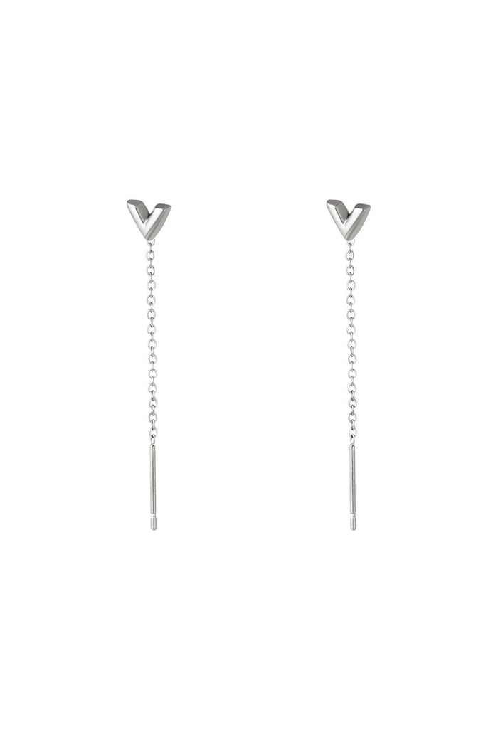 Chain earrings arrow