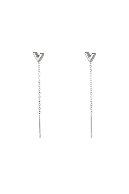 Chain earrings arrow