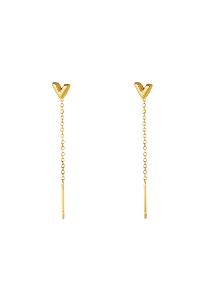 Chain earrings arrow