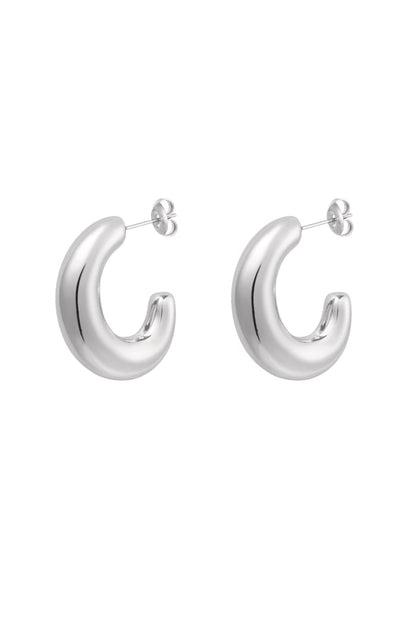 Earrings classy half moon