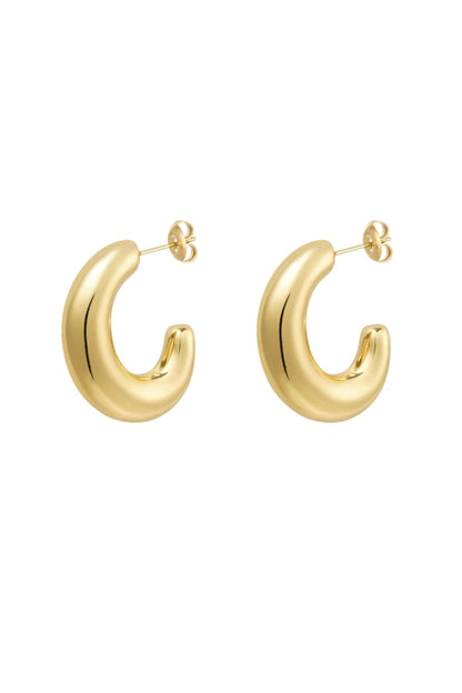 Earrings classy half moon