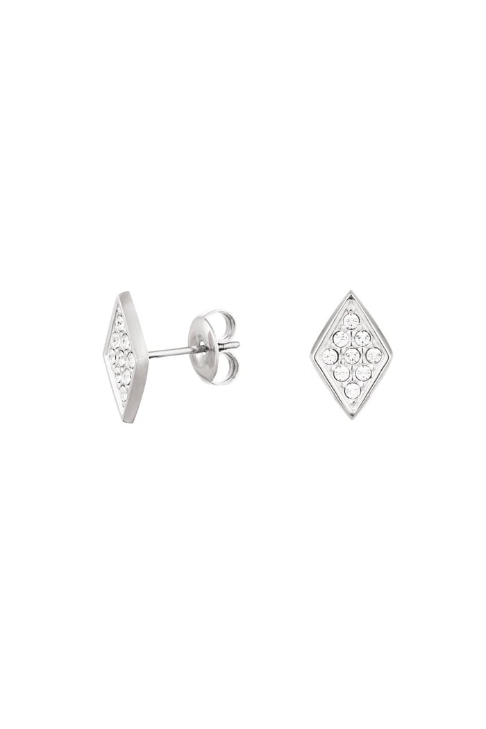 Ear studs diamond with stones