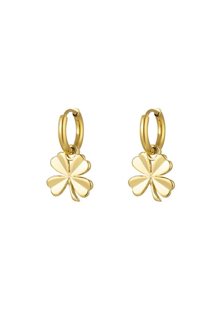 Earrings basic four-leaf clover