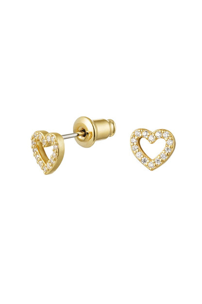 Ear stud heart