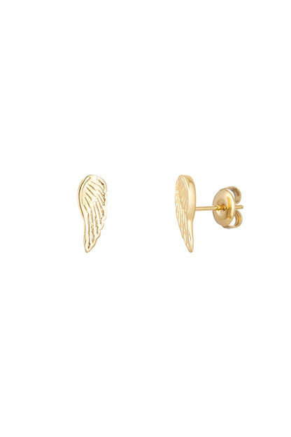 Wing stud earrings