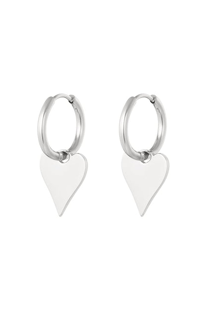 Earrings basic heart