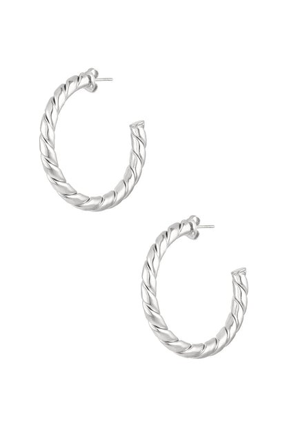 Earrings twisted basic