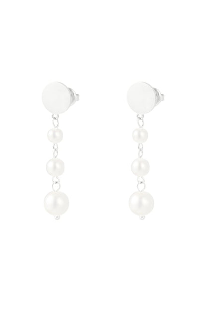 Hang earrings with pearl