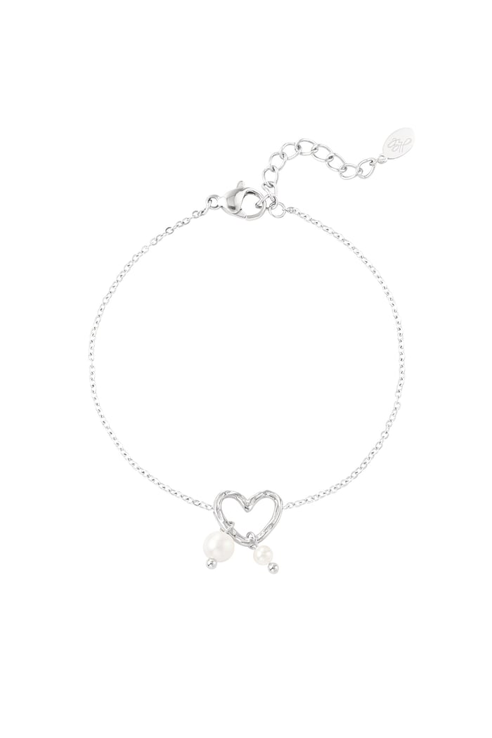 Bracelet pearl heart