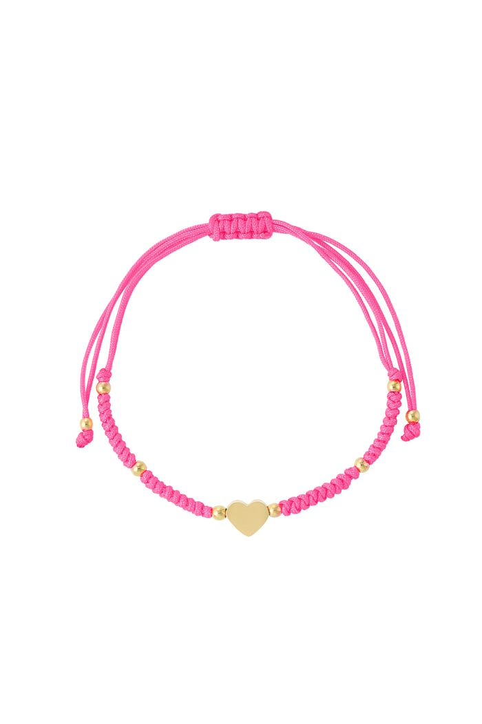 Braided bracelet with heart