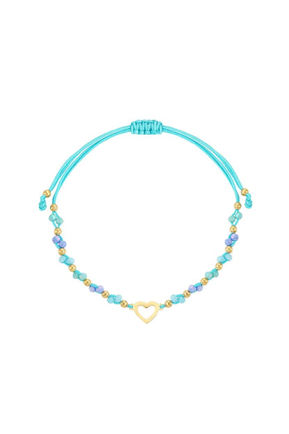 Summer bracelet colorful heart