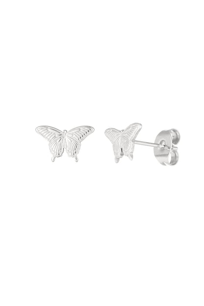 Butterfly stud earrings