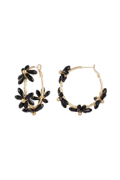 Flowering rings earrings