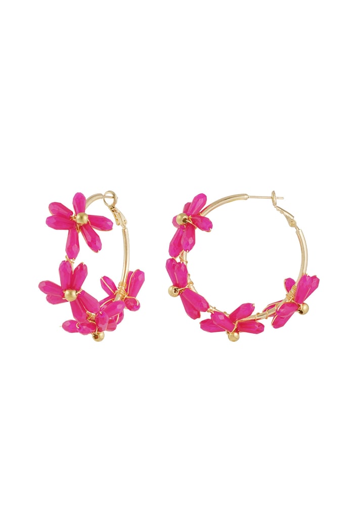 Flowering rings earrings