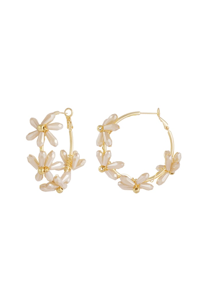 Flowering rings earrings