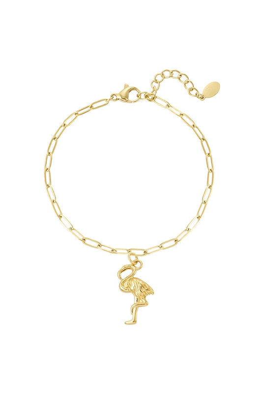 Flamingo chain bracelet