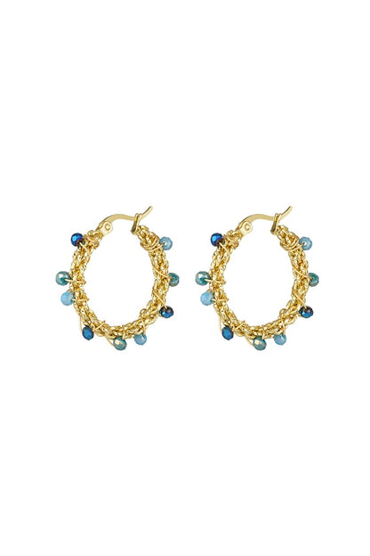 Bright bead earrings