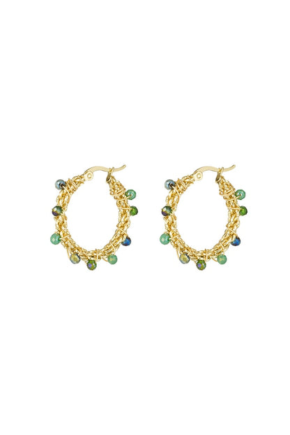 Bright bead earrings