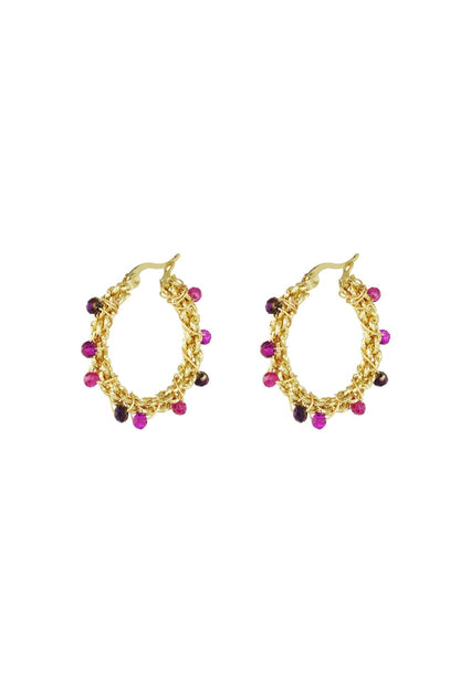 Bright bead earrings